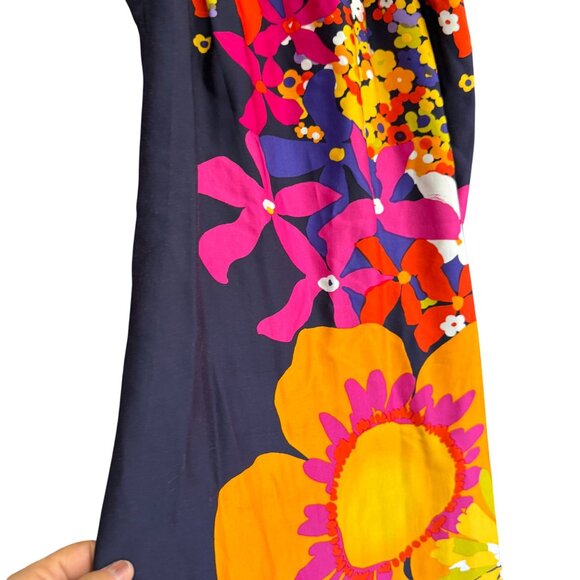 Trina Turk Floral Print Roe Shift Dress Women's 2 Multicolor Formal Colorful - Picture 2 of 6